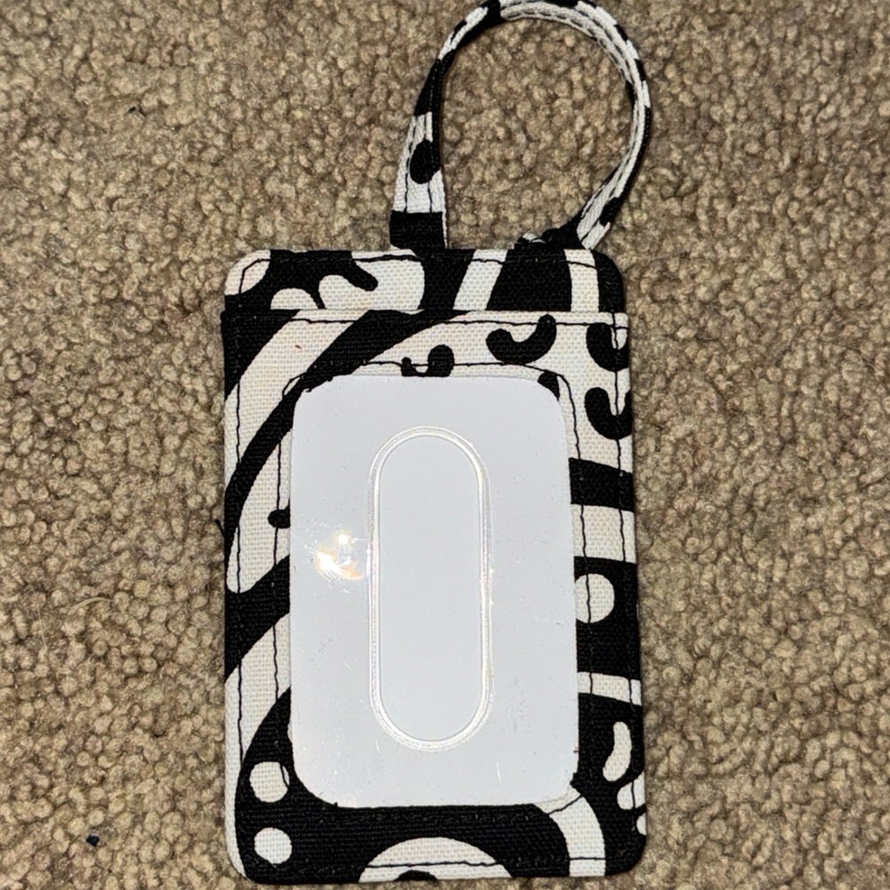 Thirty-One Card holder / Luggage Tag - "Parisian Pop"